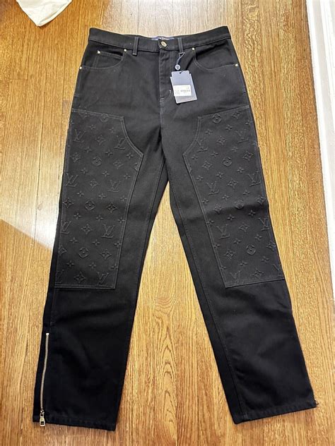 lv carpenter pants black|Denim Carpenter Pants .